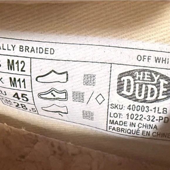 Hey Dude Men's Casual Tan Shoes size 12 - Picture 6 of 6